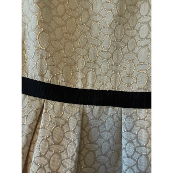 Erin Fetherston Gold Metallic Dress Size 2 Evening Out Dance Romantic Event - Picture 4 of 7